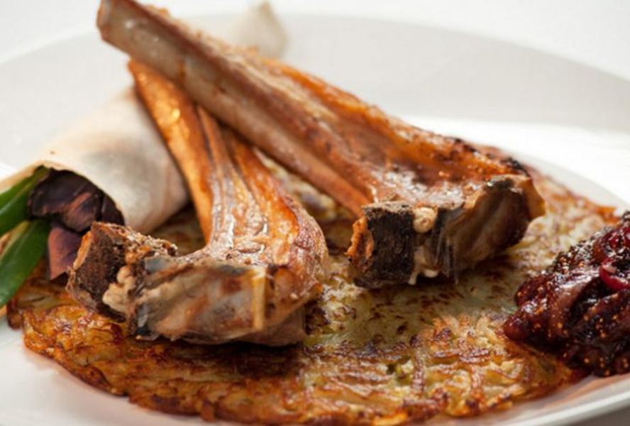 Баранье каре с картофельным драником