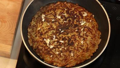 баранье каре с картофельным драником