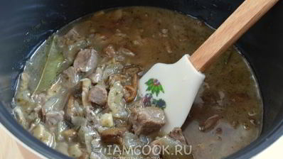 говядина с грибами в мультиварке