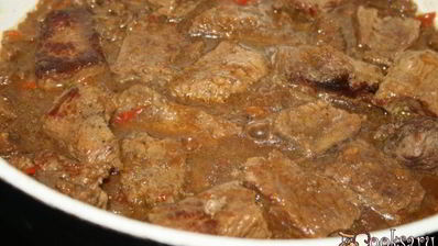 говядина в пиве с хлебной подливой