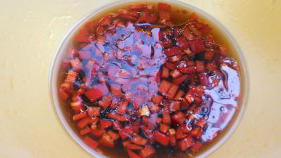 говядина в соевой глазури с фасолью