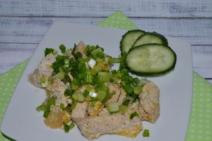 Куриная грудка с апельсинами