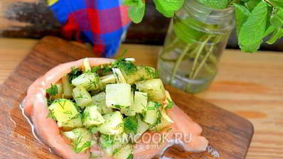 куриные грудки с ананасом