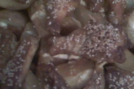 Куриные крылышки с картошкой на ужин