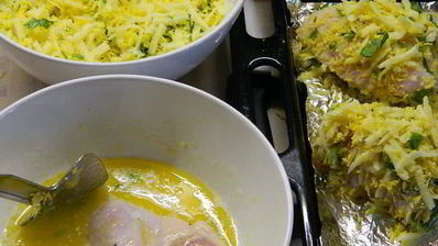 куриные крылышки в хрустящей, сырной шубке