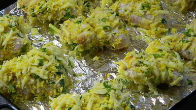 куриные крылышки в хрустящей, сырной шубке