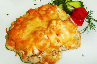 Курица с корейской морковью