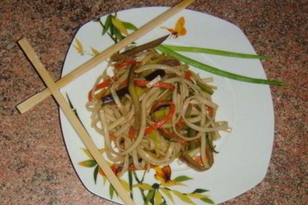 Курица с овощами по-японски