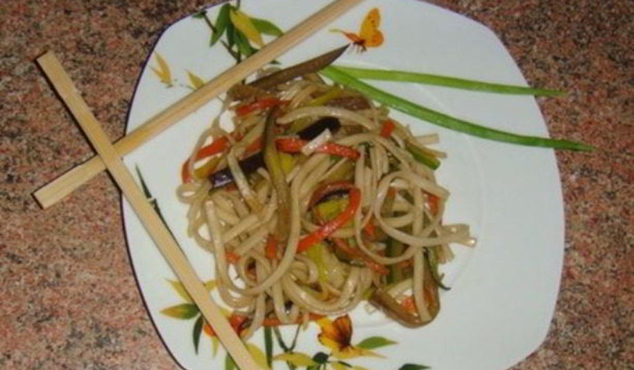 Рецепт курицы с овощами по-японски