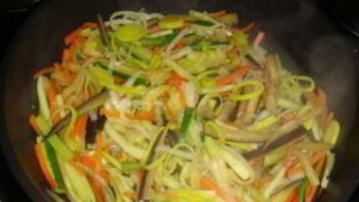 курица с овощами по-японски