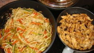 курица с овощами по-японски