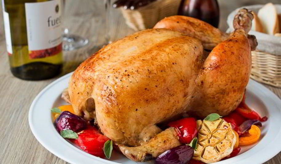 Рецепт курицы, запеченной с овощами