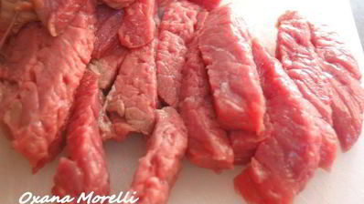 мясо по-гоголевски с блинами-дерунами