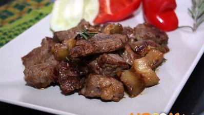 мясо с баклажанами