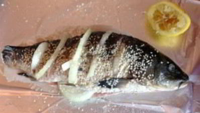 сазан, запеченный в духовке целиком