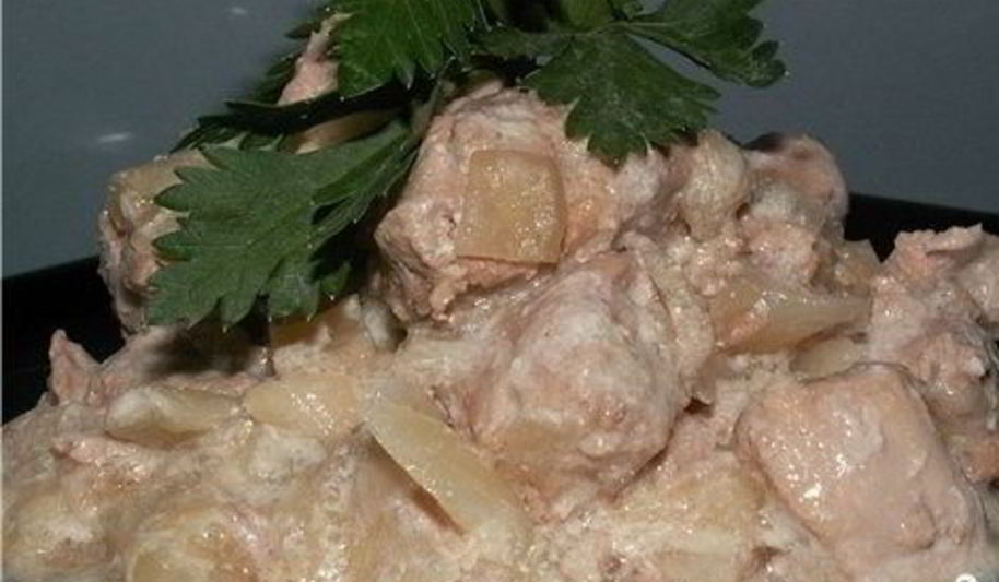 Рецепт телятины со сметаной