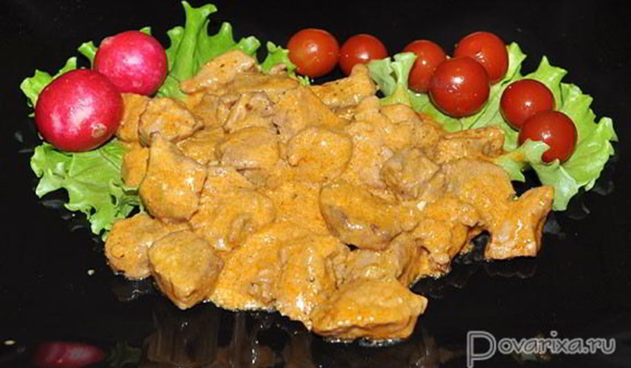 Рецепт тушеной свинины с острым соусом