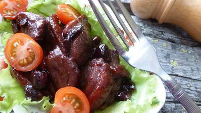 утиная грудка c вишней