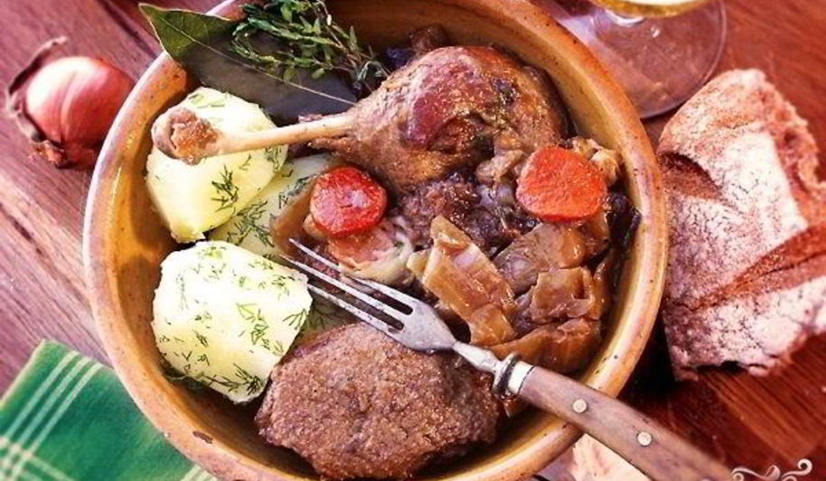 Рецепт утки по-деревенски с квашеной капустой