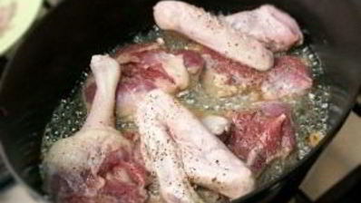 утка по-деревенски с квашеной капустой