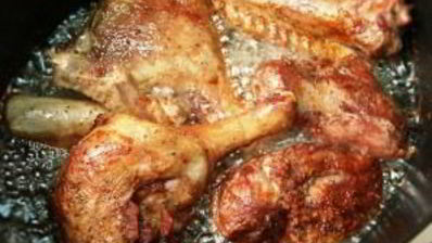 утка по-деревенски с квашеной капустой