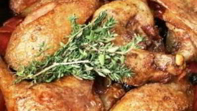 утка по-деревенски с квашеной капустой