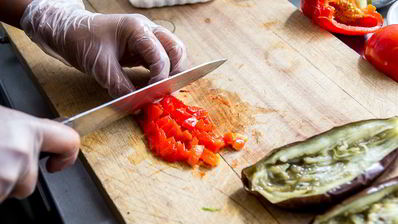 баклажаны, фаршированные овощами