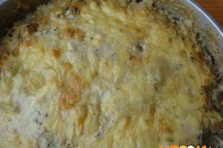 Гратен с грибами