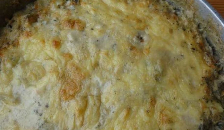 Рецепт гратен с грибами