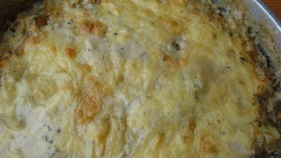 гратен с грибами