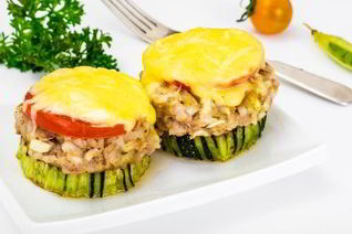 Кабачки фаршированные рыбой