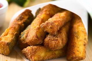 Кабачки в панировке, запеченные в духовке