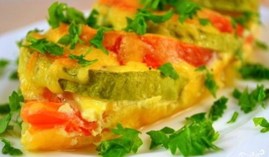 Рецепт кабачков, запеченных с сыром