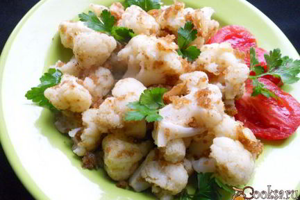 Капуста цветная в сухарях