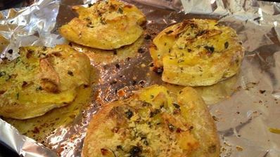 картофель прессованный, запеченные в духовке