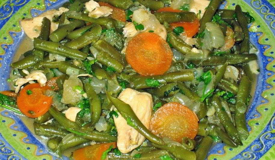 Рецепт лобио из фасоли с курицей