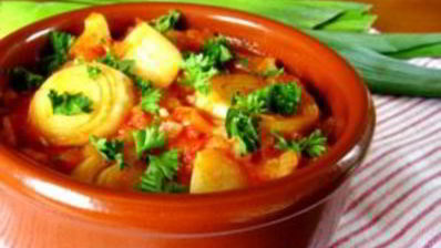 лук-порей тушеный