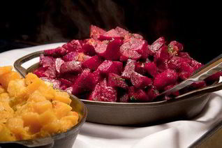 Печеная свекла с лимоном и травами