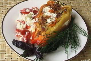 Перцы с фаршем в духовке