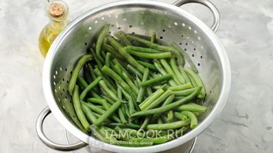 стручковая фасоль с беконом