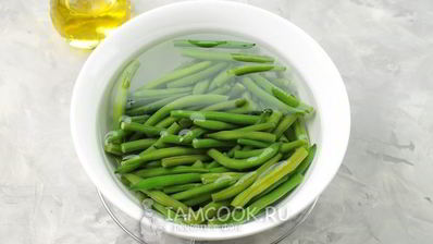 стручковая фасоль с беконом