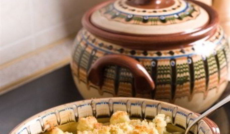 Рецепт цветной капусты и брокколи, запеченные под сливочным соусом