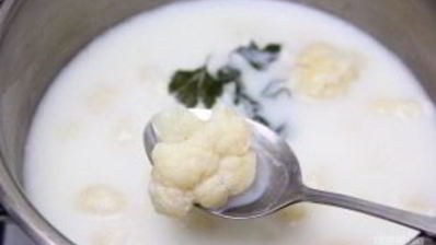 цветная капуста на молоке