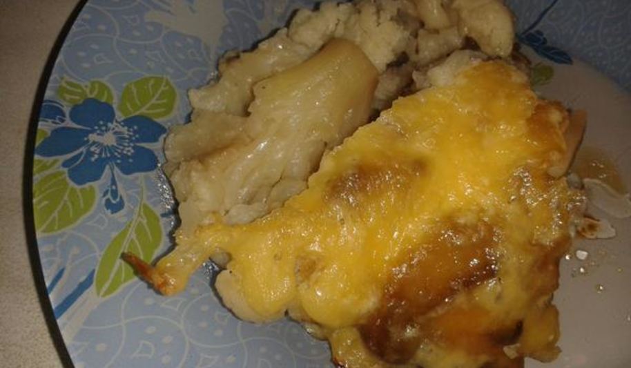 Рецепт цветной капусты с грибами и сыром