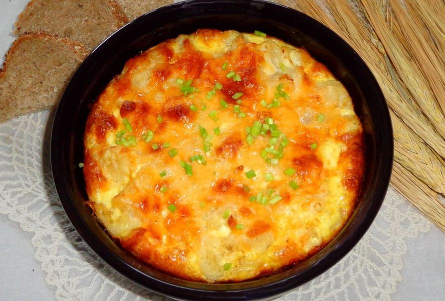 Цветная капуста в духовке с яйцом