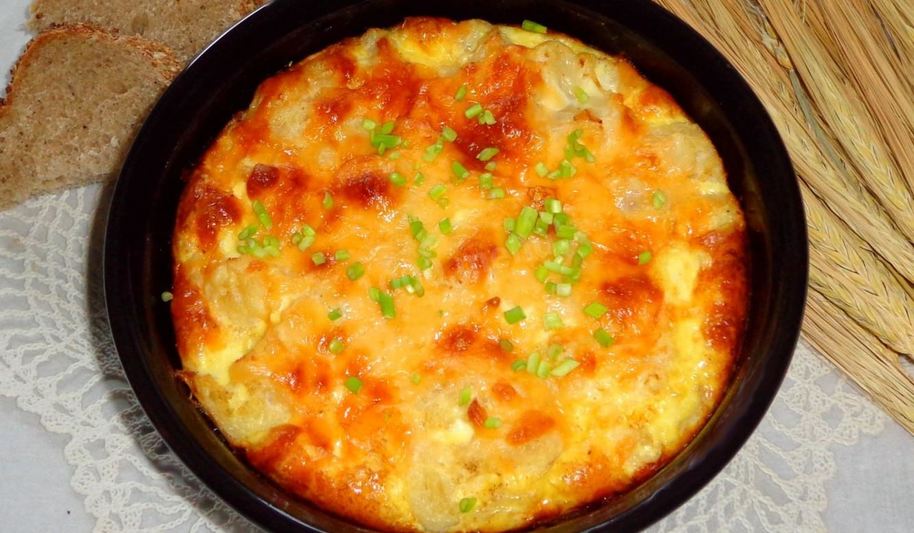 Рецепт цветной капусты в духовке с яйцом