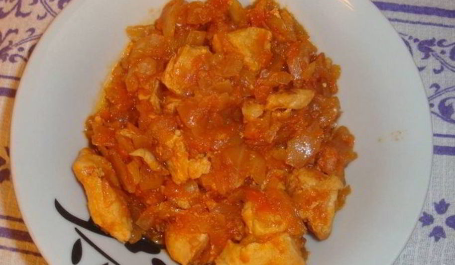 Рецепт тушеной капусты с курицей в мультиварке