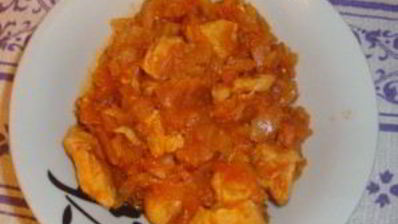 тушеная капуста с курицей в мультиварке