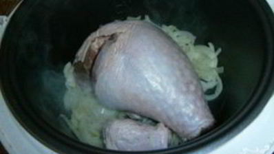 тушеная картошка с индейкой в мультиварке