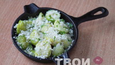 запеченная брюссельская капуста
